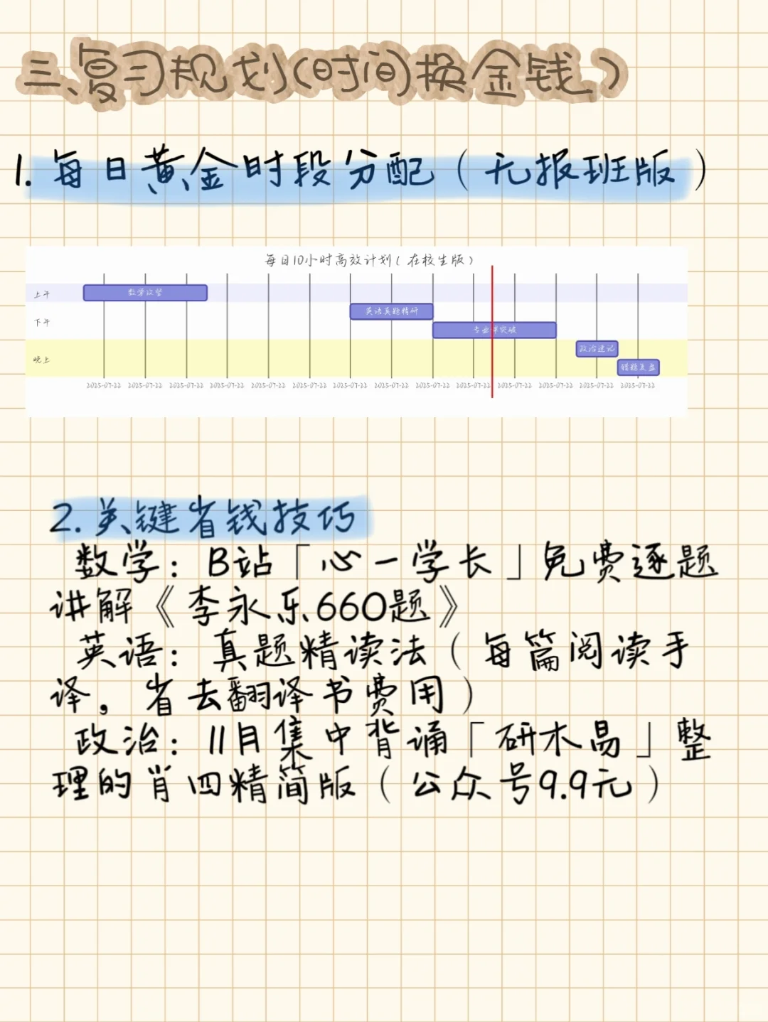 考研建议(穷人版)