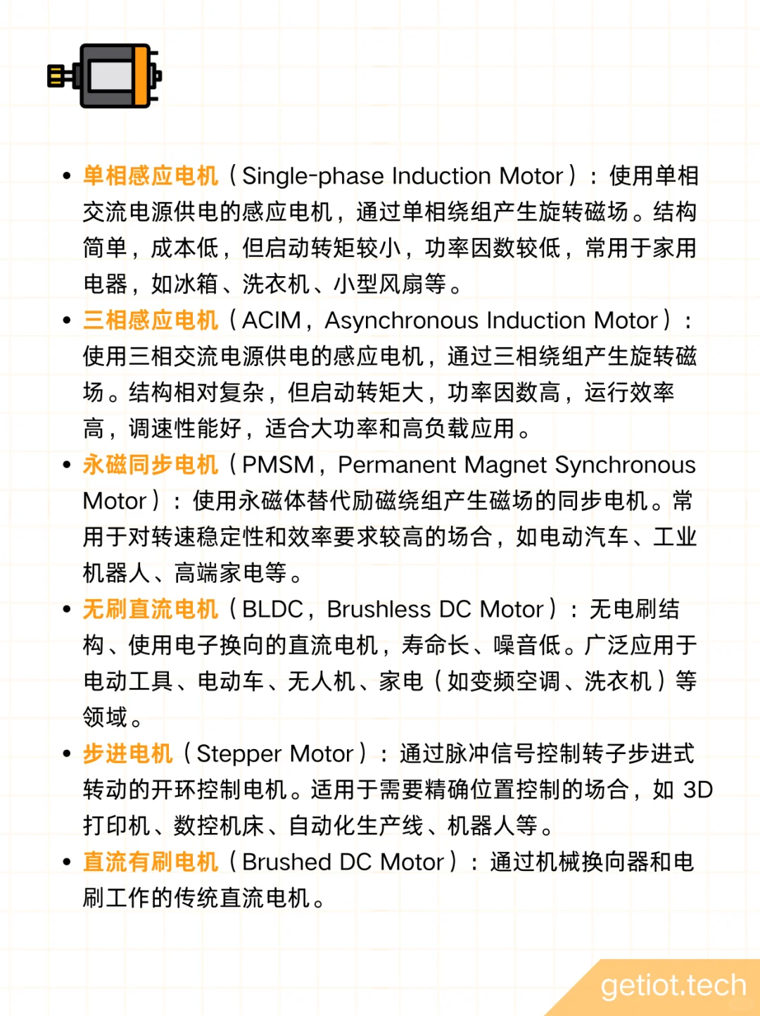 电机控制常见名词解释 ?