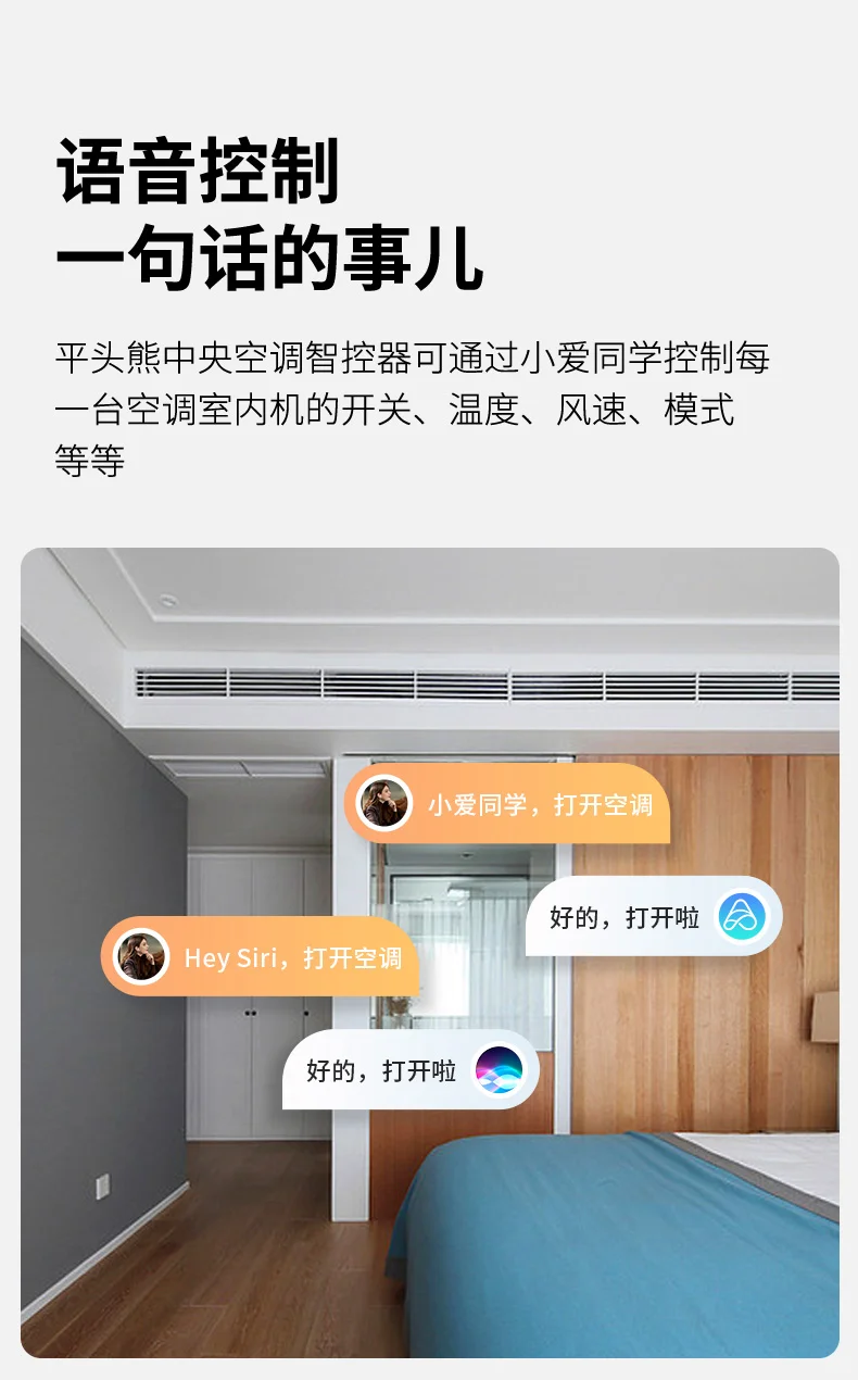 智能温控新体验！平头熊VRF中央空调控制器