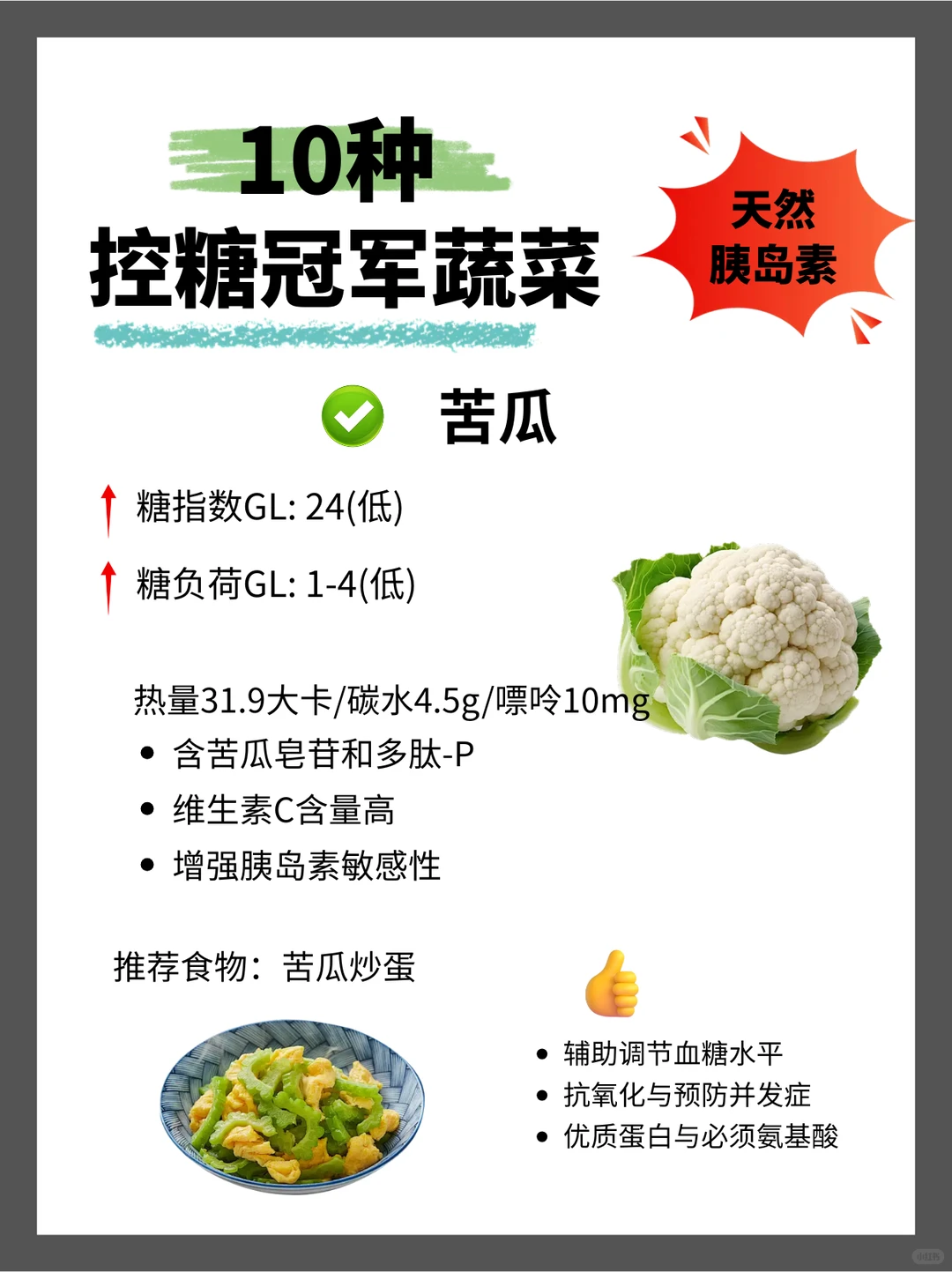 控糖筦军蔬菜，减脂期放心吃