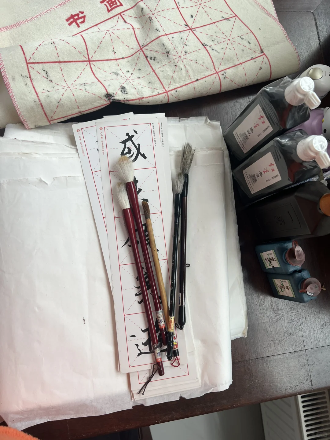 今日stooping！练毛笔字的全套工具