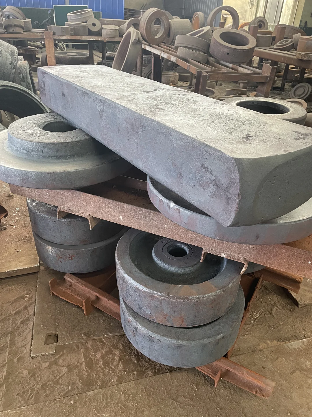 锻造方钢毛坯 30Mn2Si钢+粗车 冶金设备承重