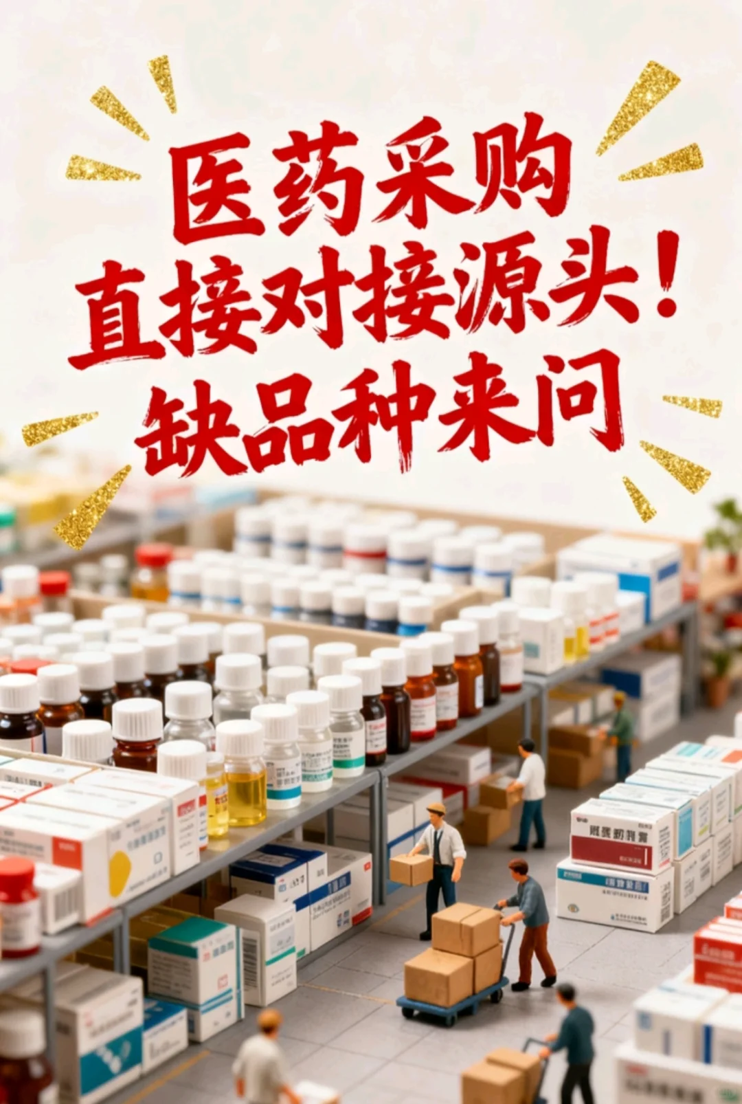 医药采购直接对接源头！缺品种来问