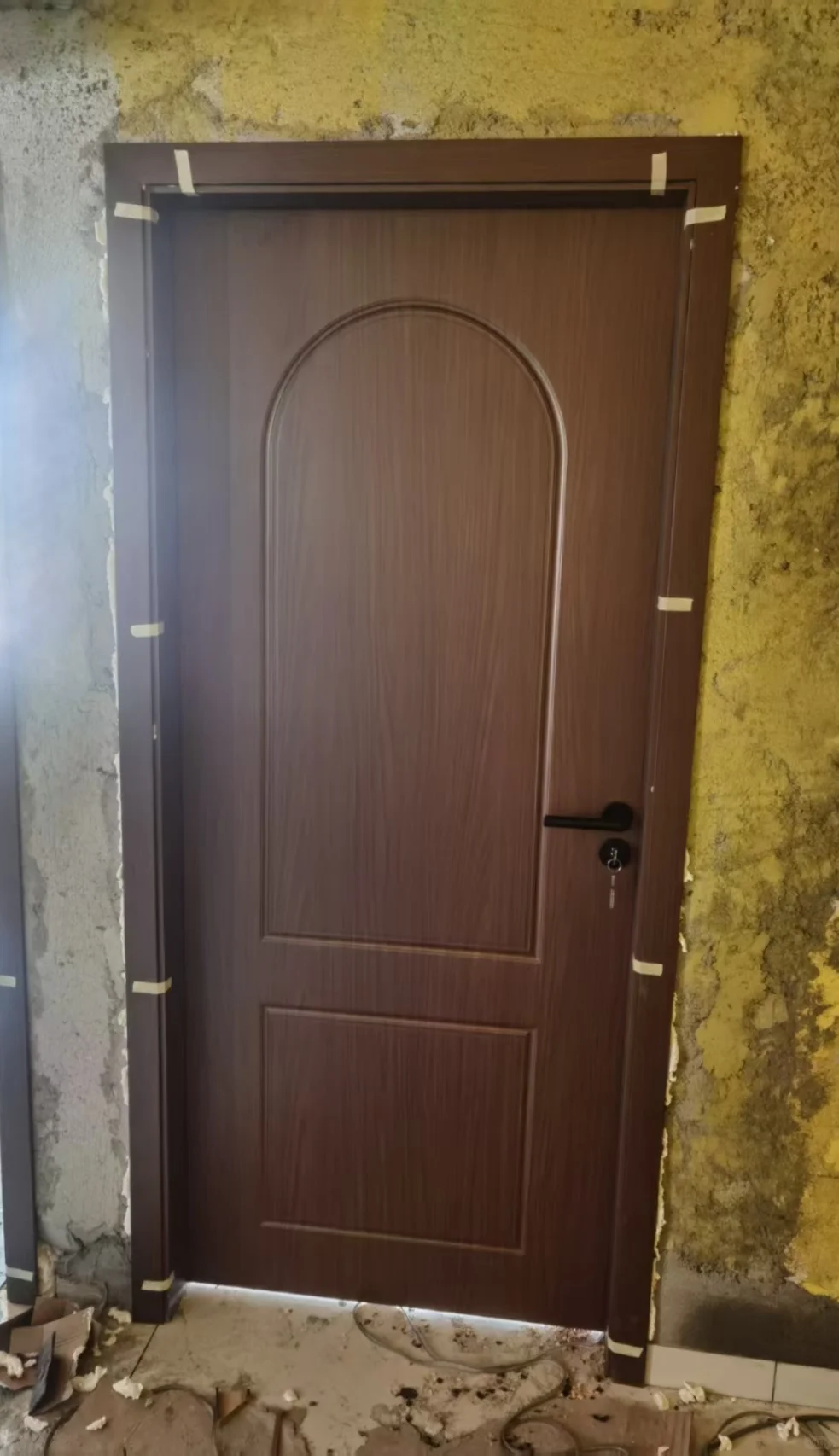 橡木实木烤漆门。白色黑色灰色奶油风