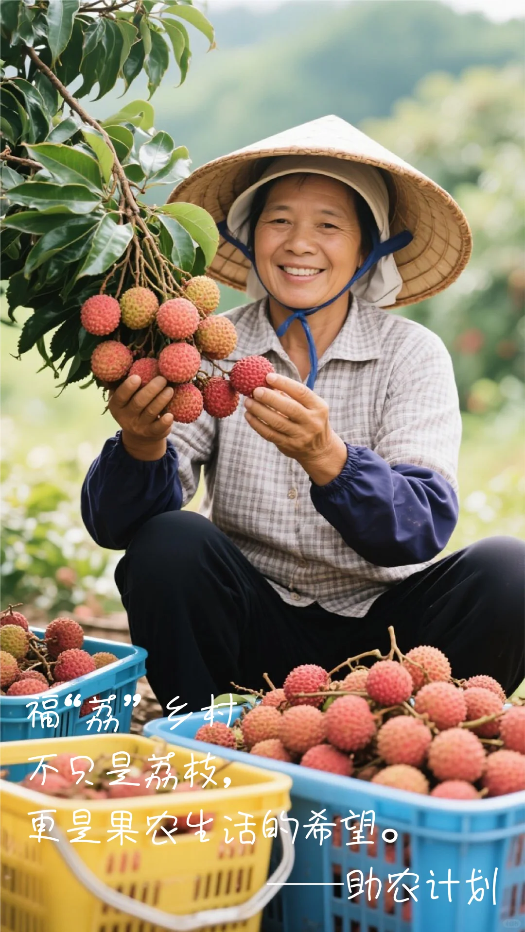 女大助农库存照｜荔枝季虽过，照片永鲜活。