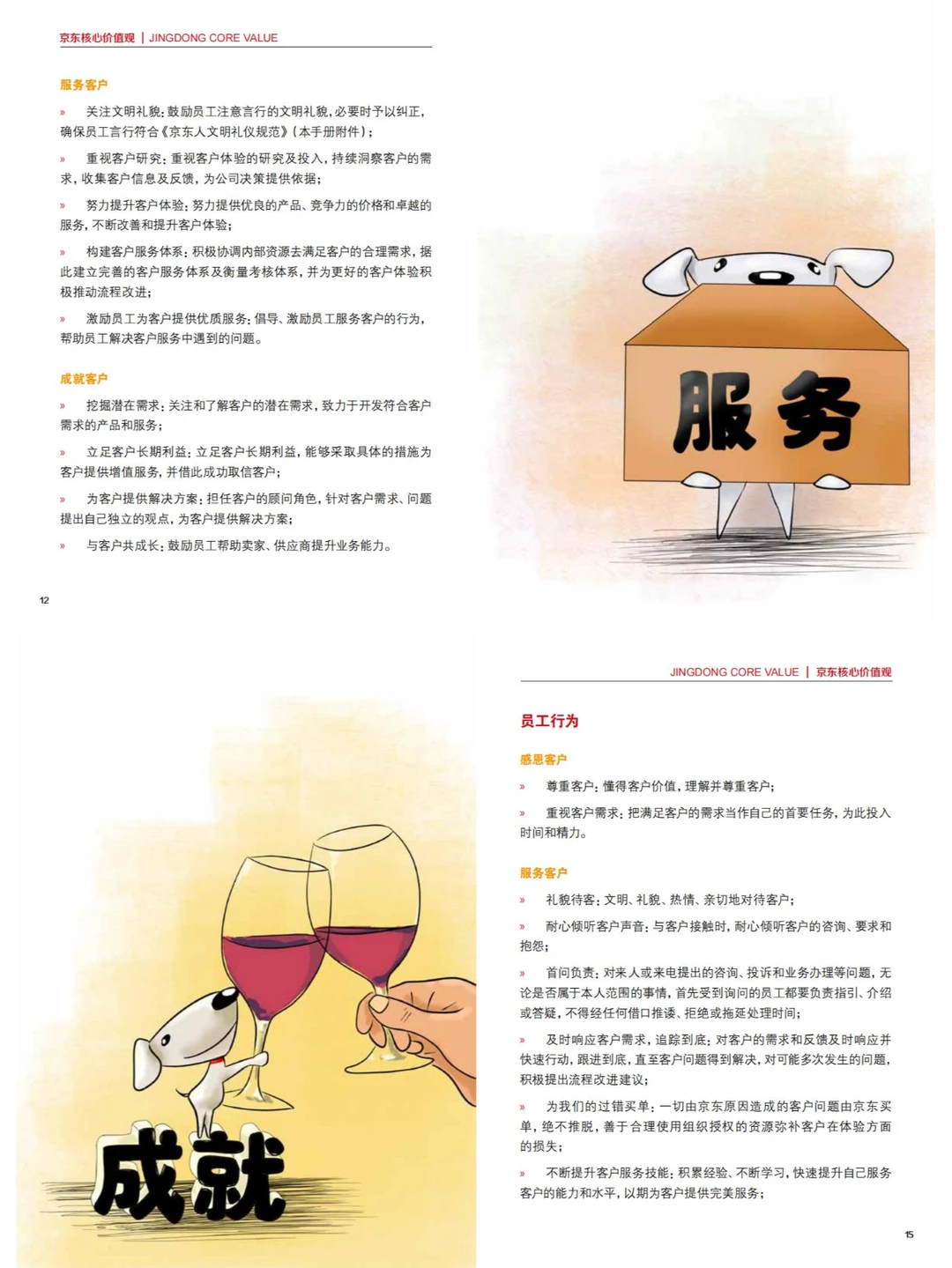 HR每日分享 | 京东核心价值观手册