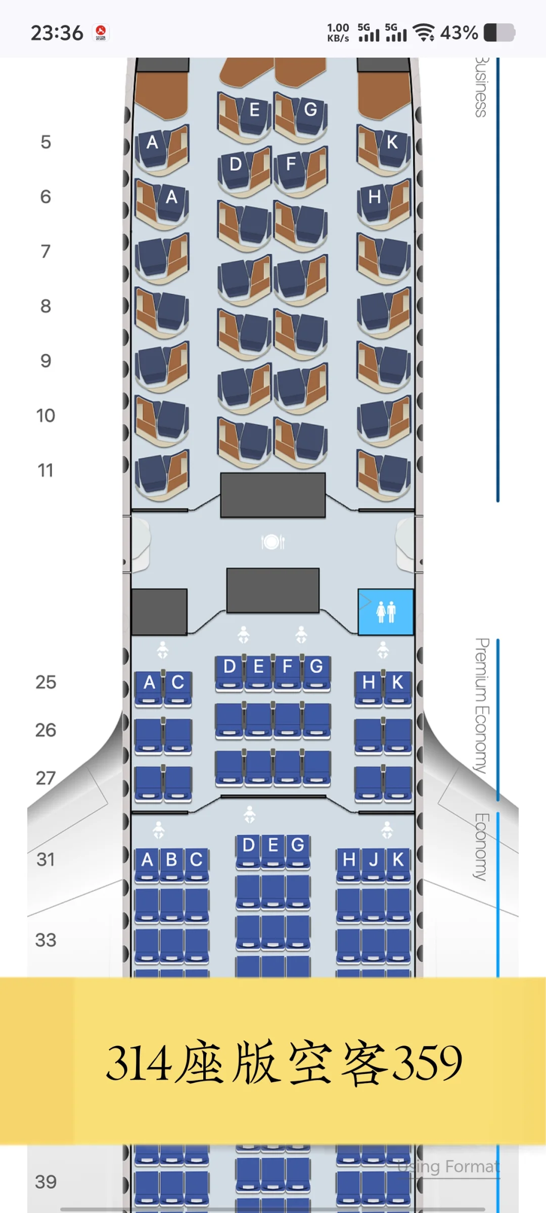 宽体机详解(三)南航的8种机型布局
