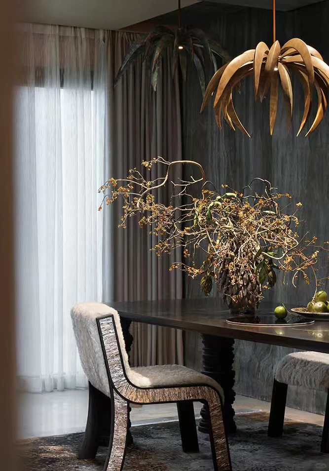 120㎡自然风与轻奢融合｜艺术化家居新定义