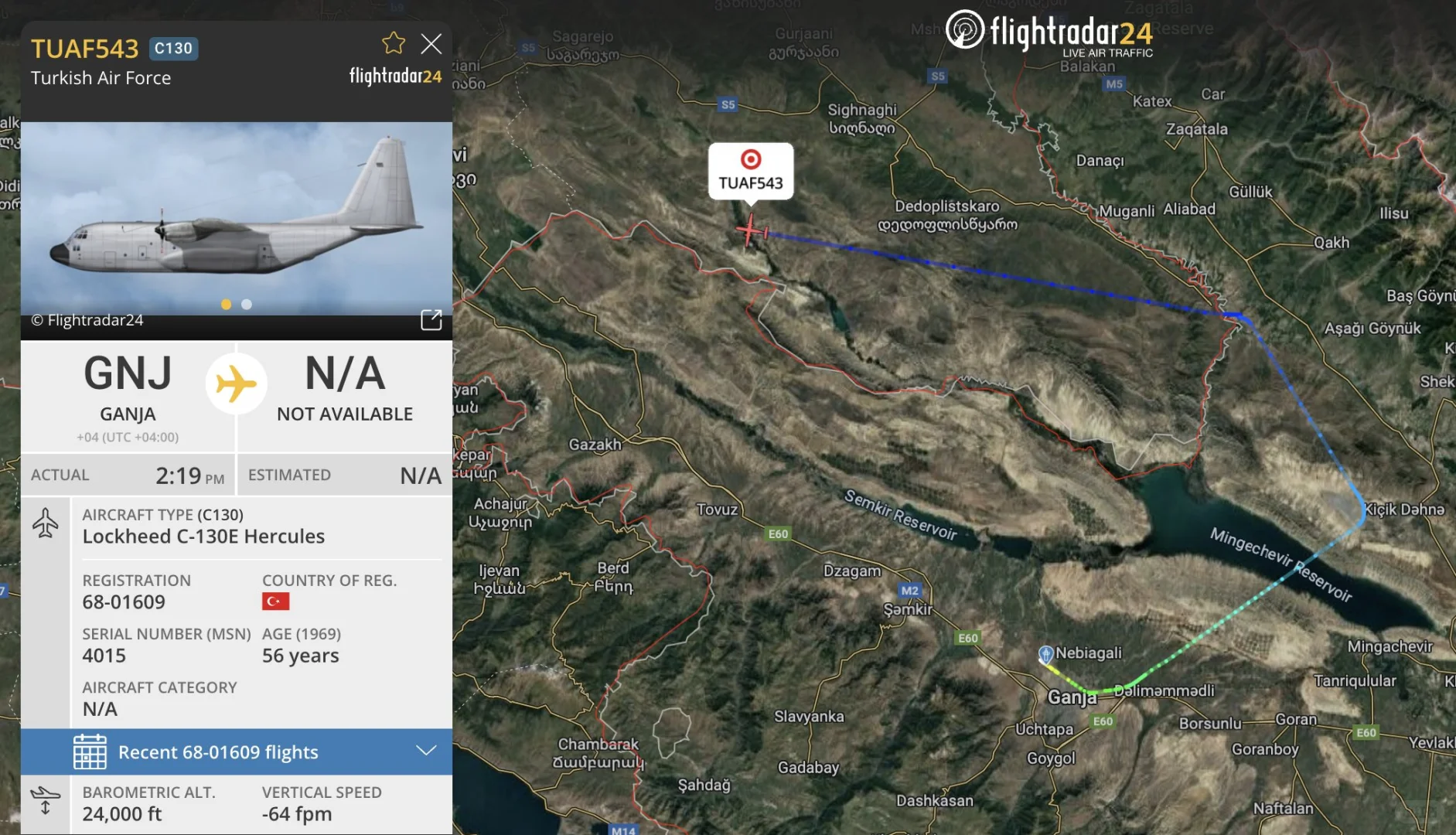 机龄56年的C-130E运输机出事了