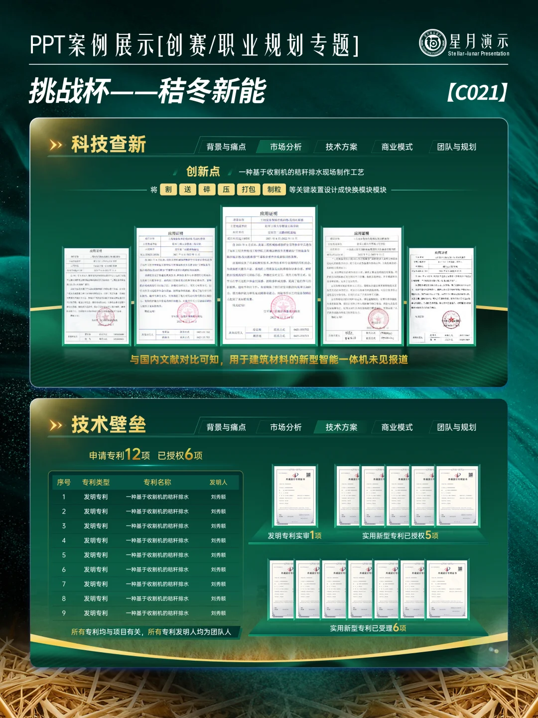 挑战杯PPT｜秸秆变宝模板直接抄 ?♻️