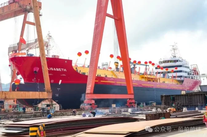 浙江船厂新突破！8500吨级沥青船成功下水