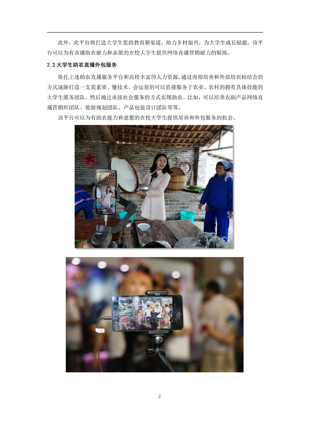 《大学生助农电商服务平台》商业计划书word