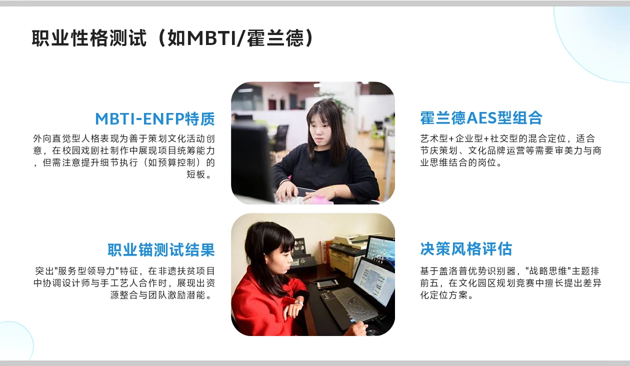 文化产业管理职业生涯规划书word＋PPT