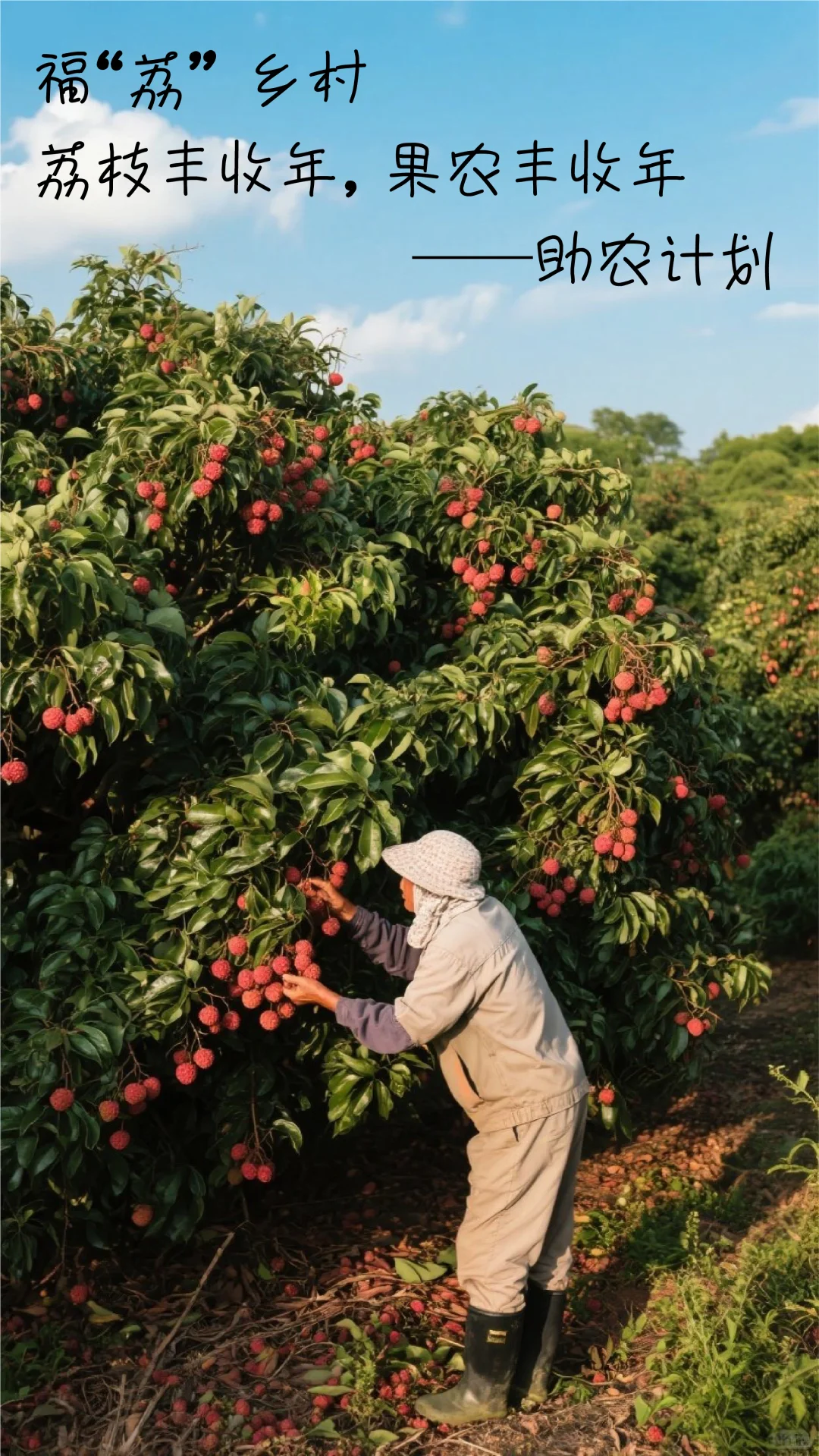 女大助农库存照｜荔枝季虽过，照片永鲜活。