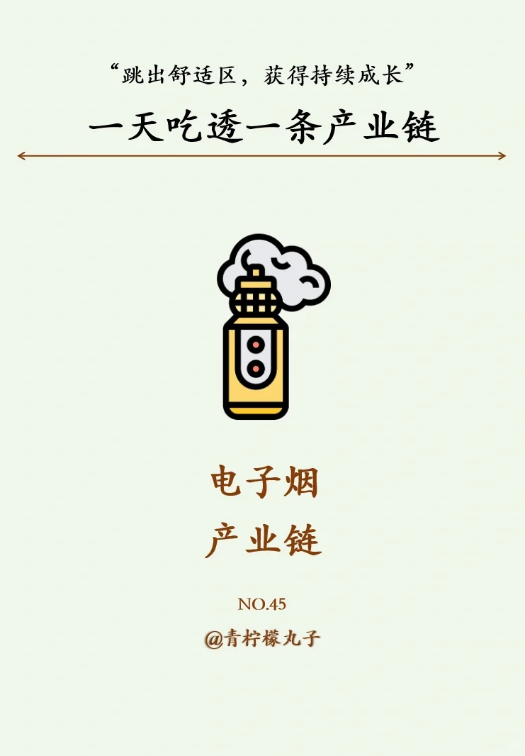 一天吃透一条产业链：No45 电子烟