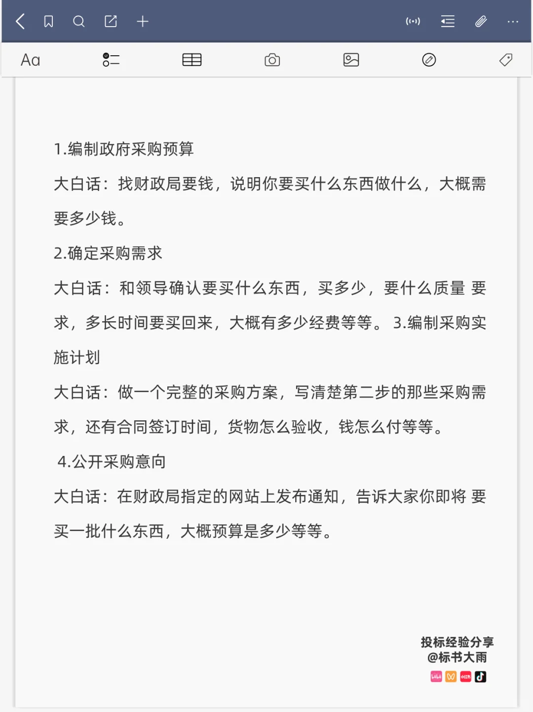 大白话解释政府采购招标18步全流程