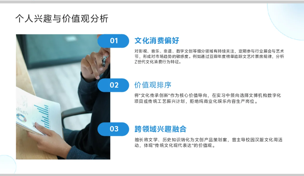 文化产业管理职业生涯规划书word＋PPT