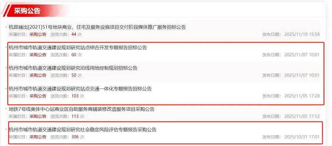 重磅！多个招标启动，杭州地铁五期要来？