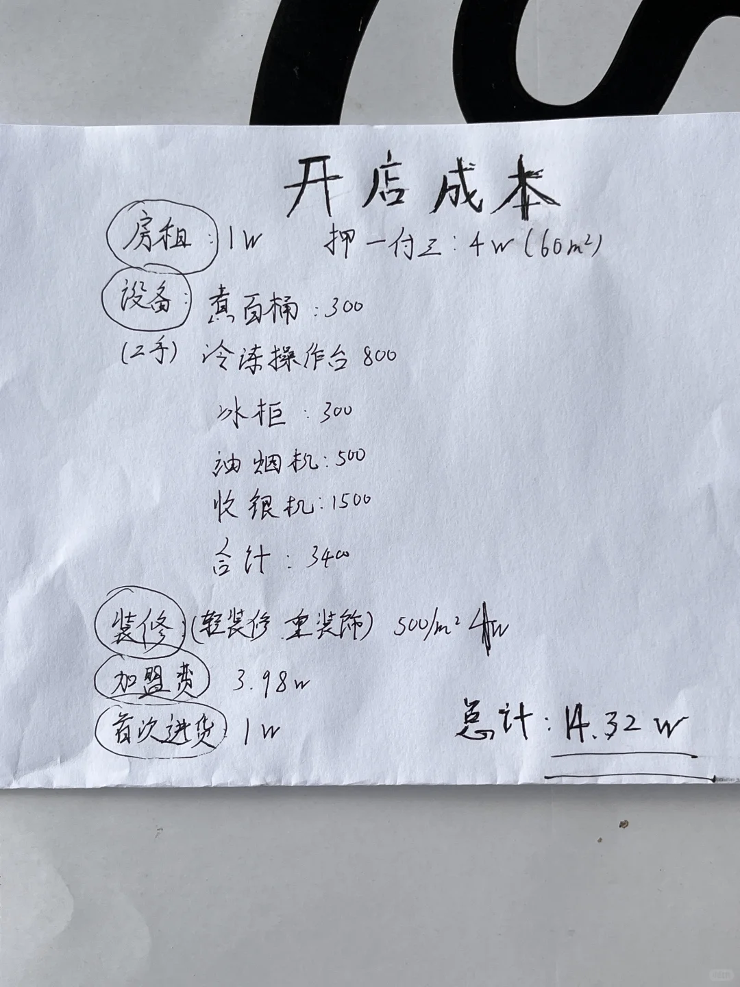 逆向思维的人? 开面馆有多赚?