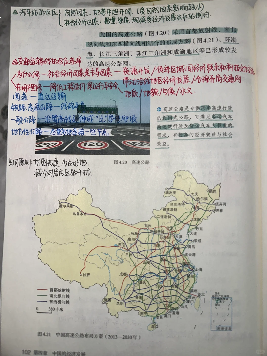 新版八上地理4.3交通运输笔记