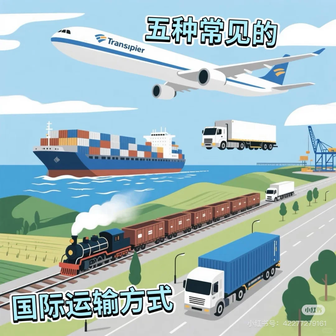 今天跟大家分享-五种常见的运输方式