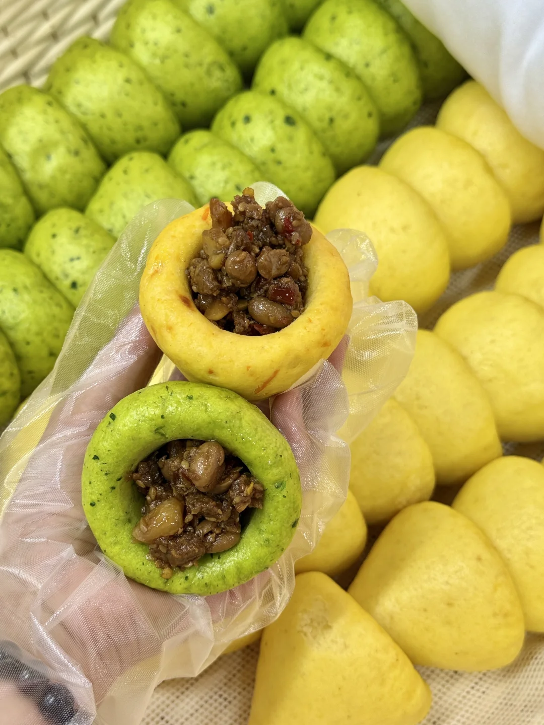 在郑州第一次见花样这么多的杂粮馒头 窝窝