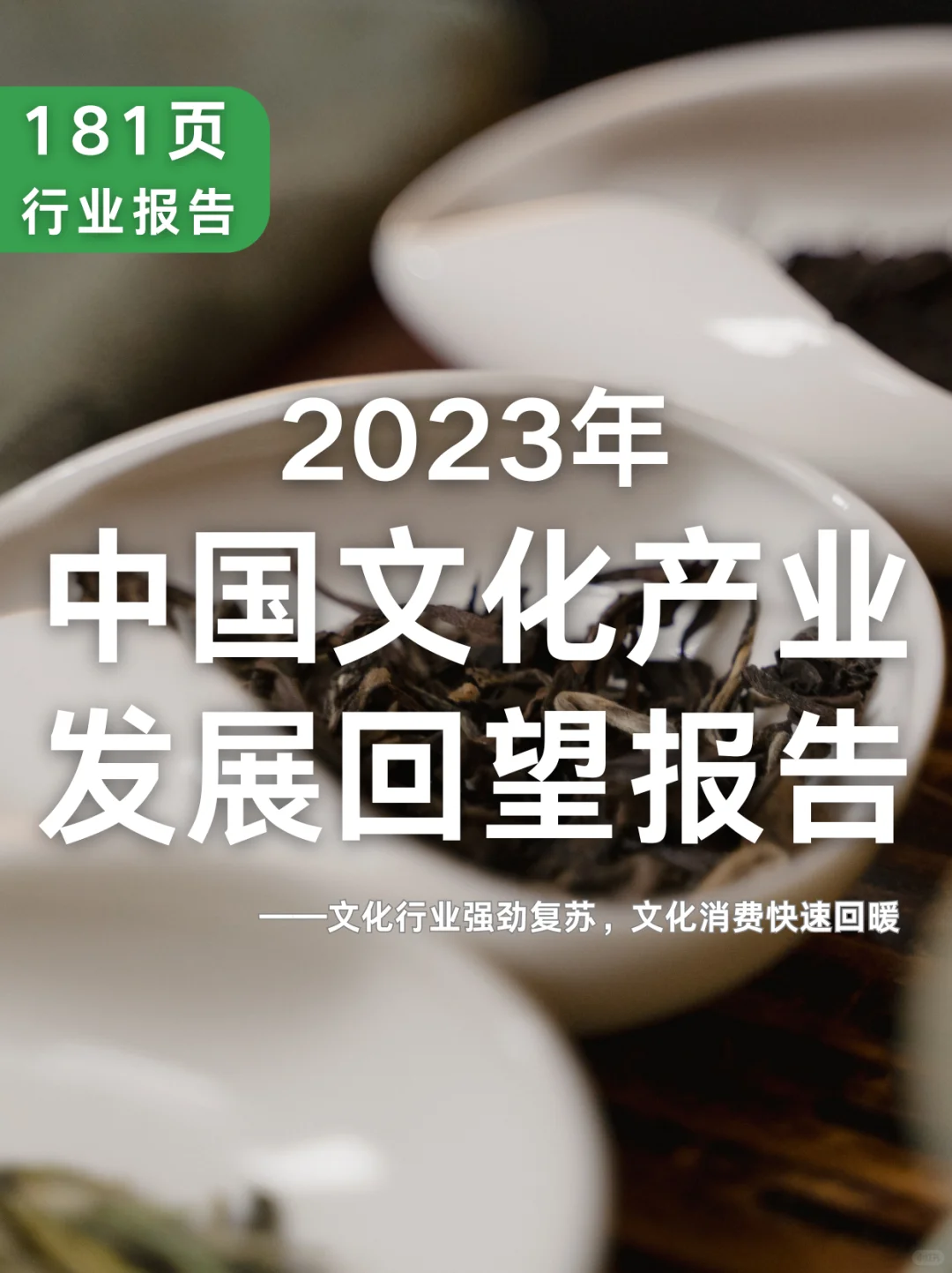 181页重磅报告|2023年中国文化产业发展报告