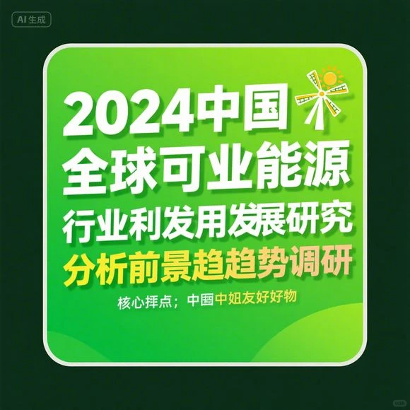 2024可再生能源趋势·发展研究分析干货
