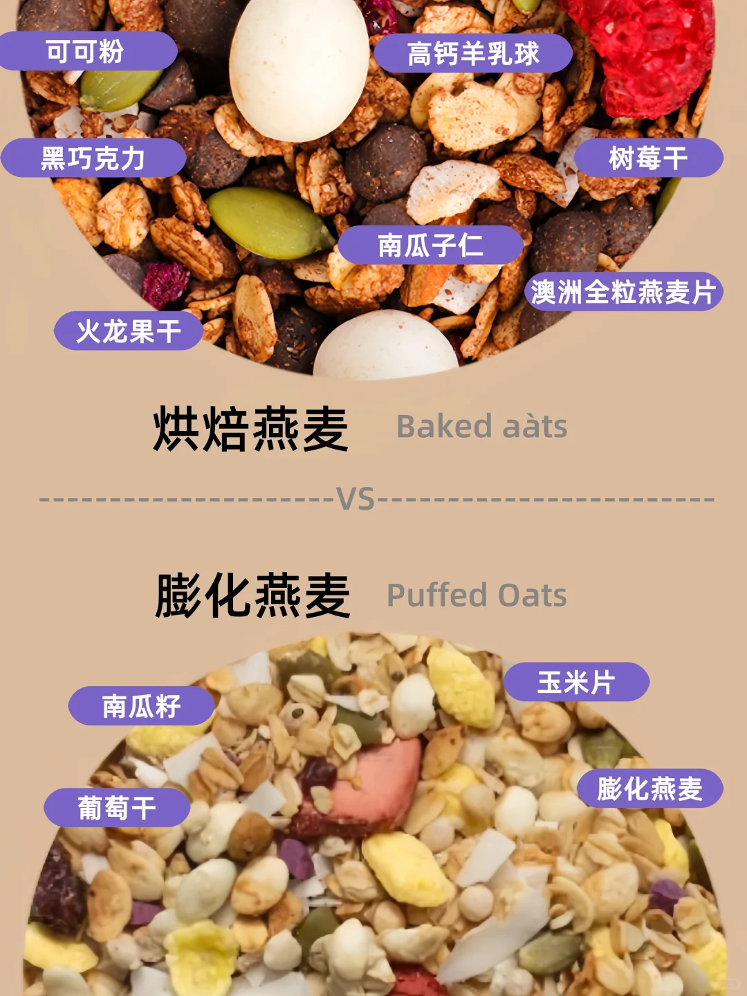 烘焙燕麦 vs 膨化燕麦 ｜怎么挑更健康？