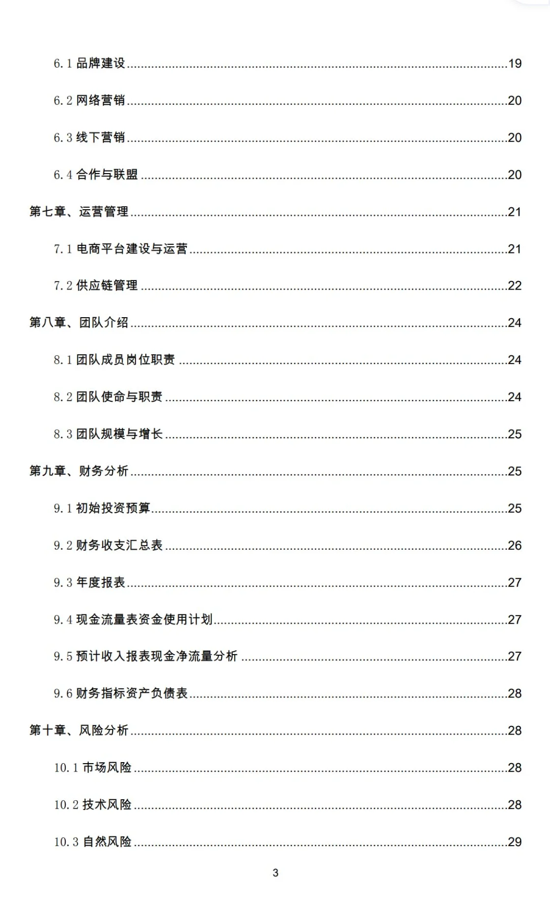 乡村振兴《农村电商扶贫项目》创业计划书
