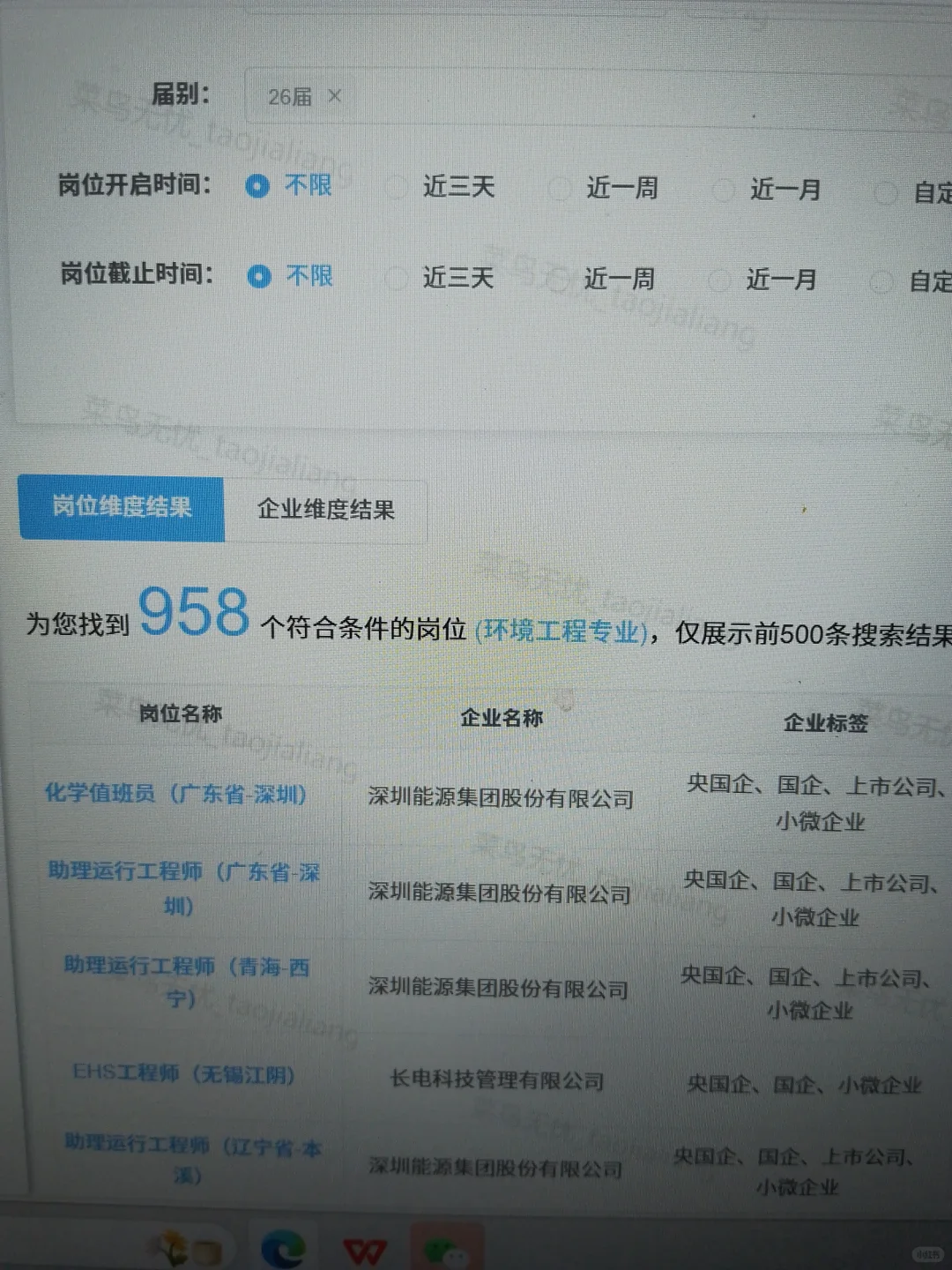 环境工程专业人的央国企机会