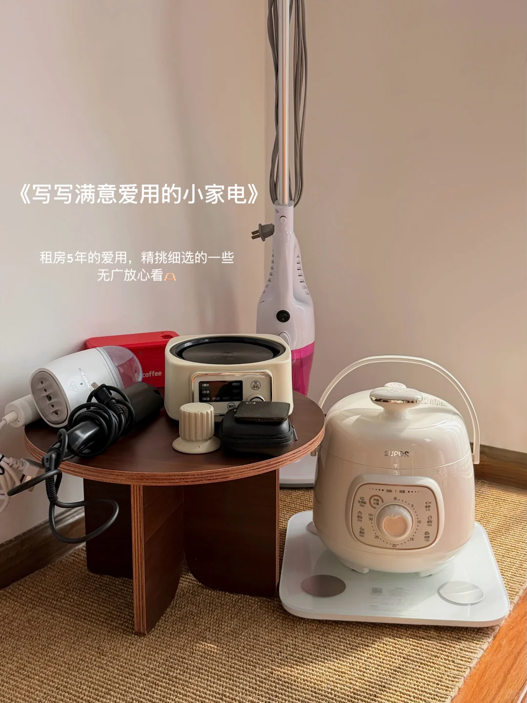 写9个我家长期实用的小家电：