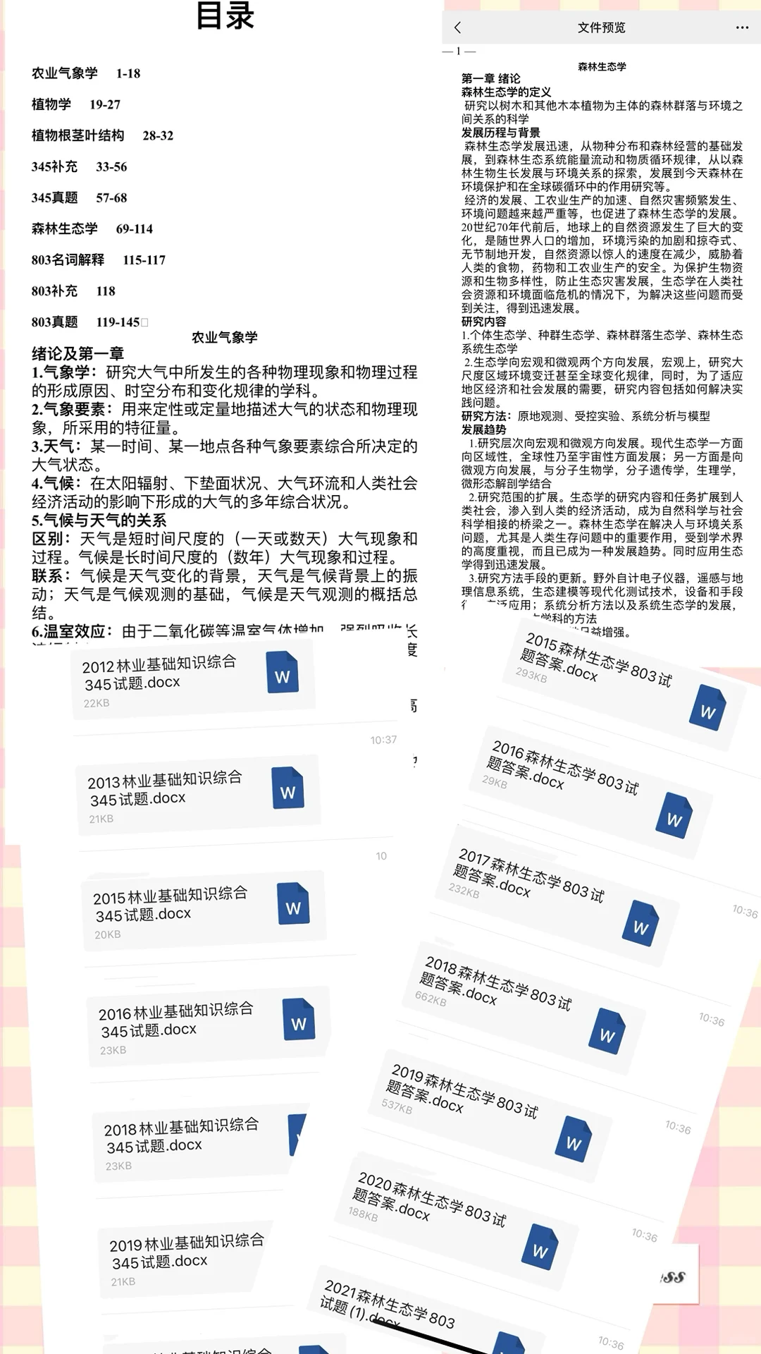 考研林业资料这些就够用…