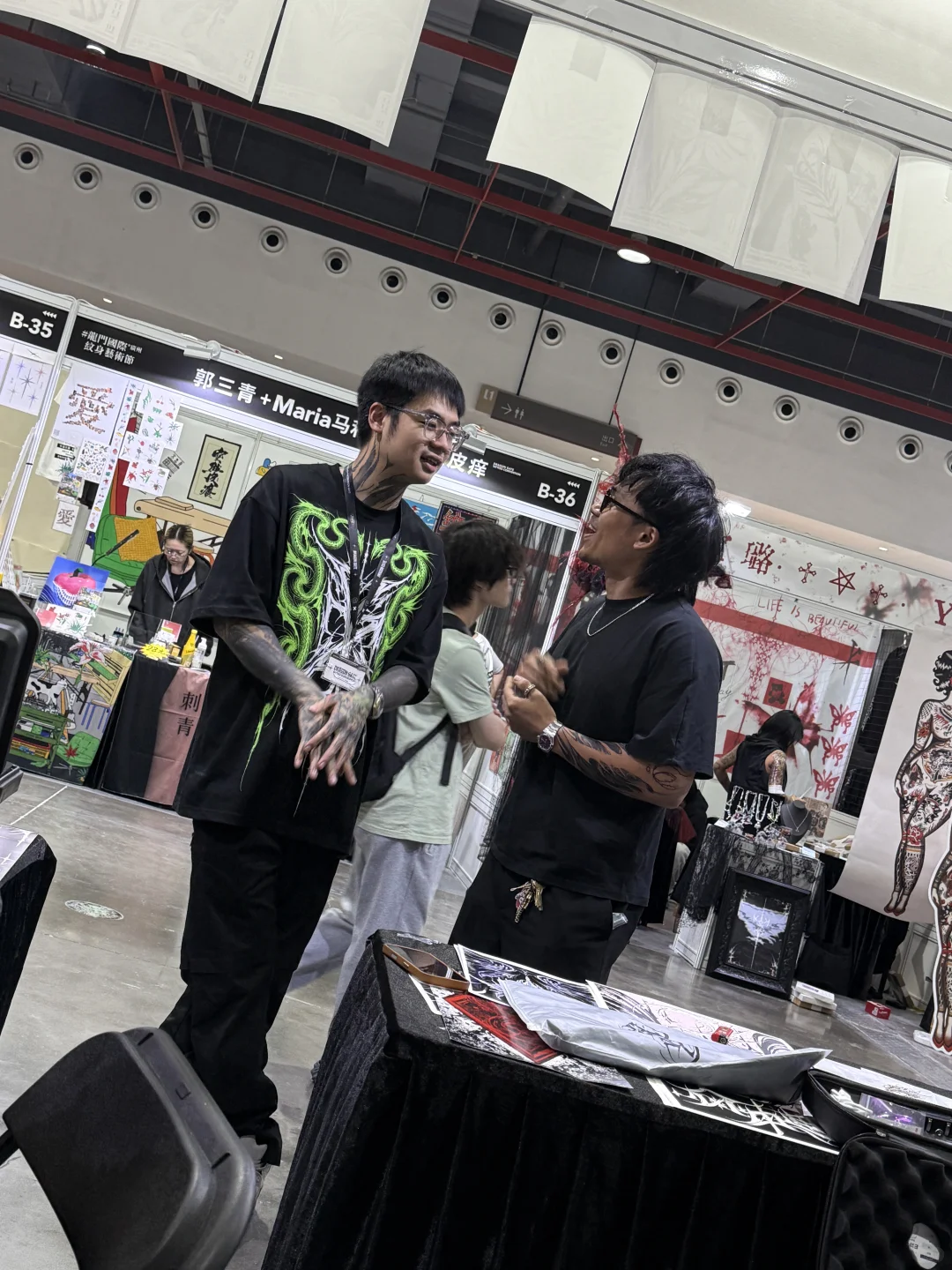 Day2 广州龙门纹身艺术节 展位日常～