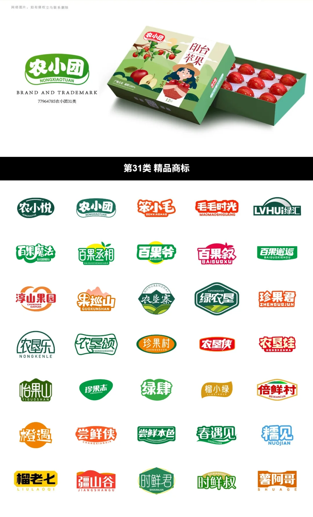 31类 水果商标