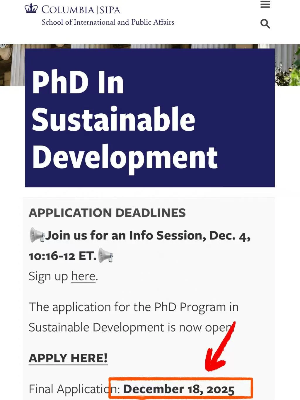 哥伦比亚大学｜可持续发展phd全奖?一年43w