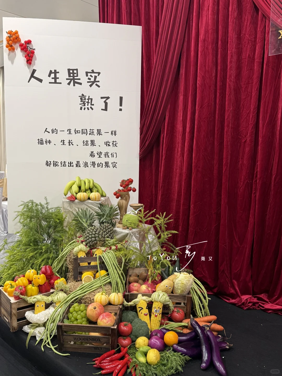 不一样的订婚宴｜瓜果蔬菜订婚礼