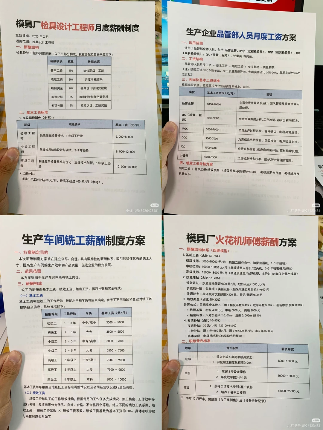 (有全套文件)生产企业薪酬体系设计