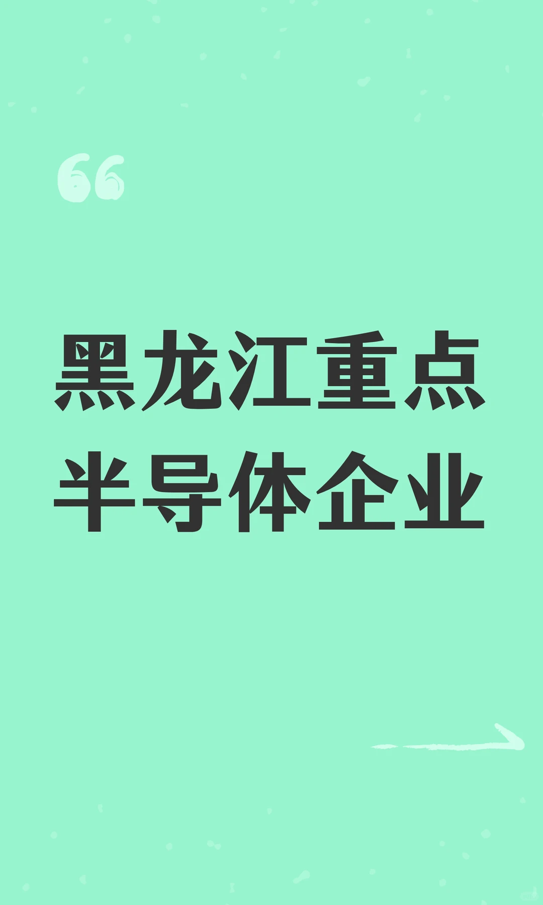黑龙江重点半导体企业