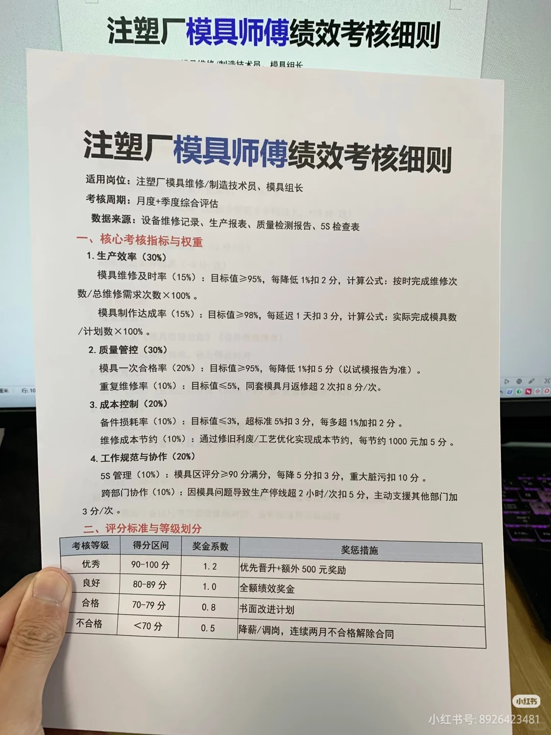 (有全套文件)生产企业薪酬体系设计