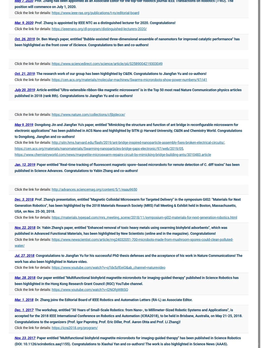 ?香港中文大学|微纳机器人生物医学应用博导捞人