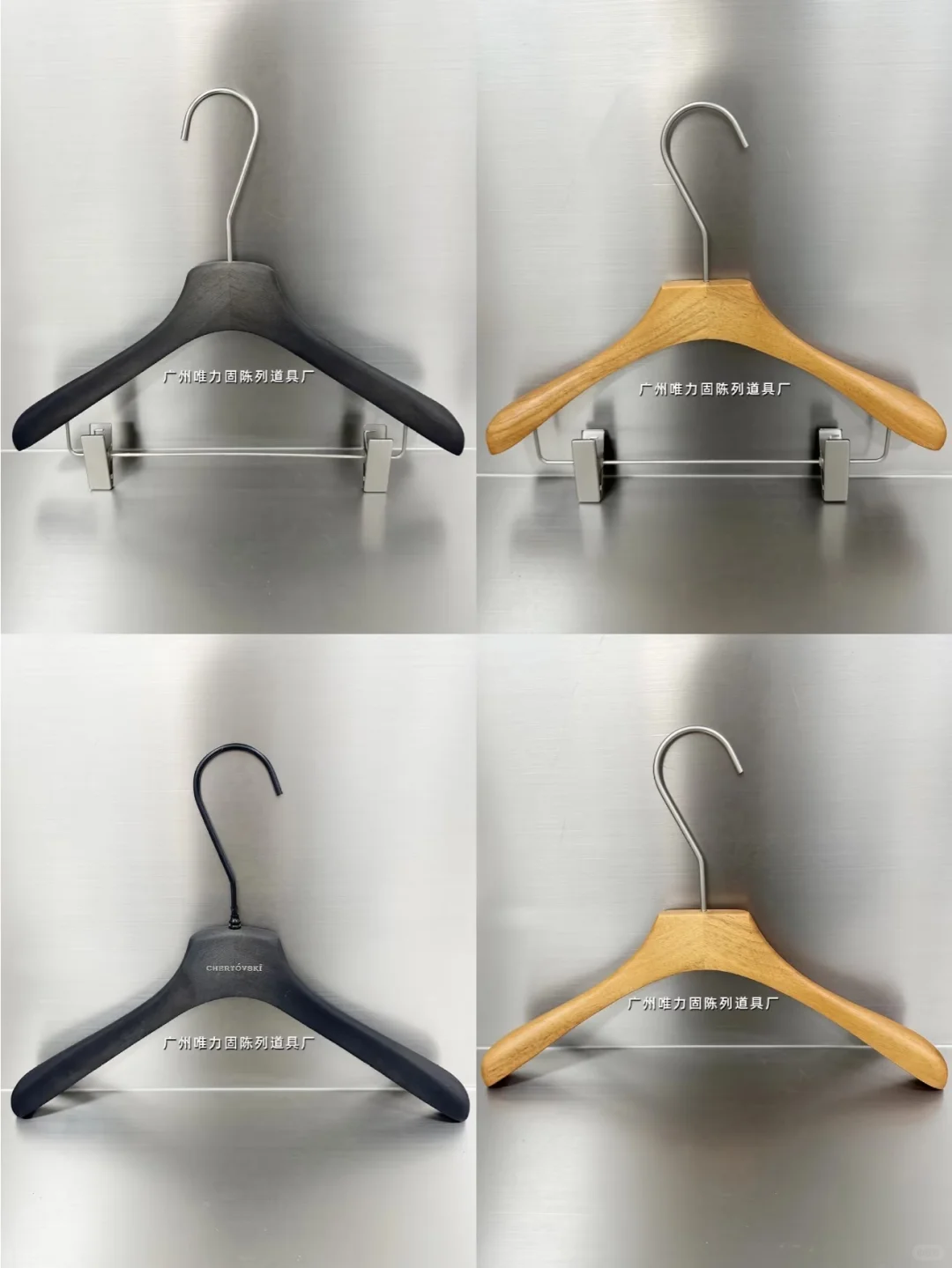 高端定制服装品牌买手集合店品牌店实木衣架