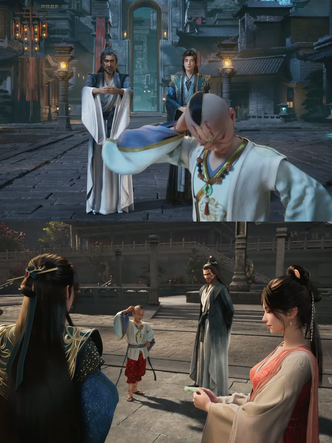 交易会前后对比，童子的笑容去哪了