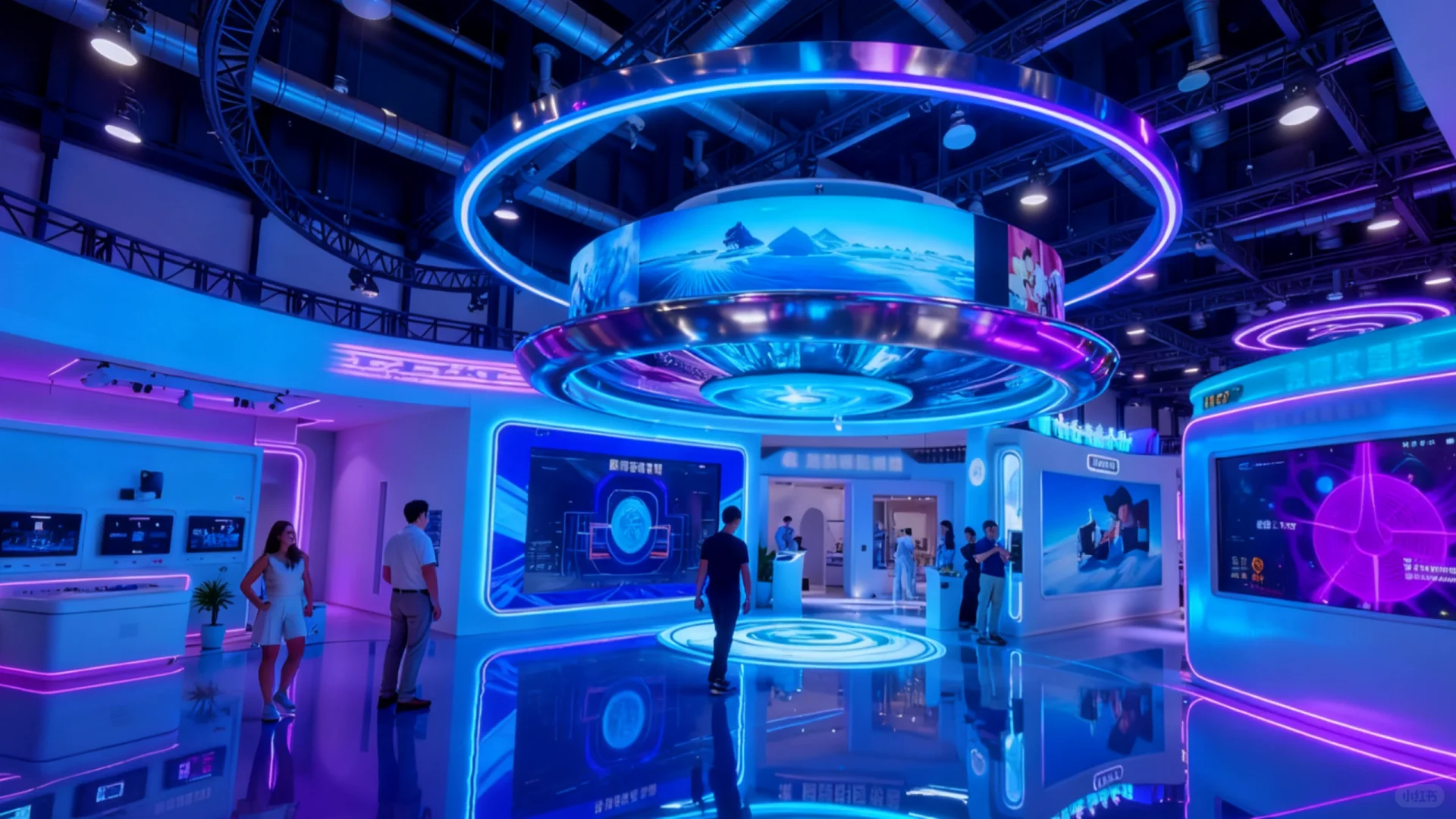 未来感十足的展会设计