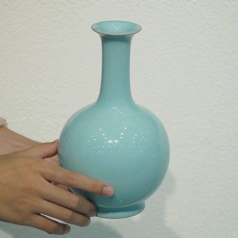 道一汝瓷·天青釉鼓腹瓶