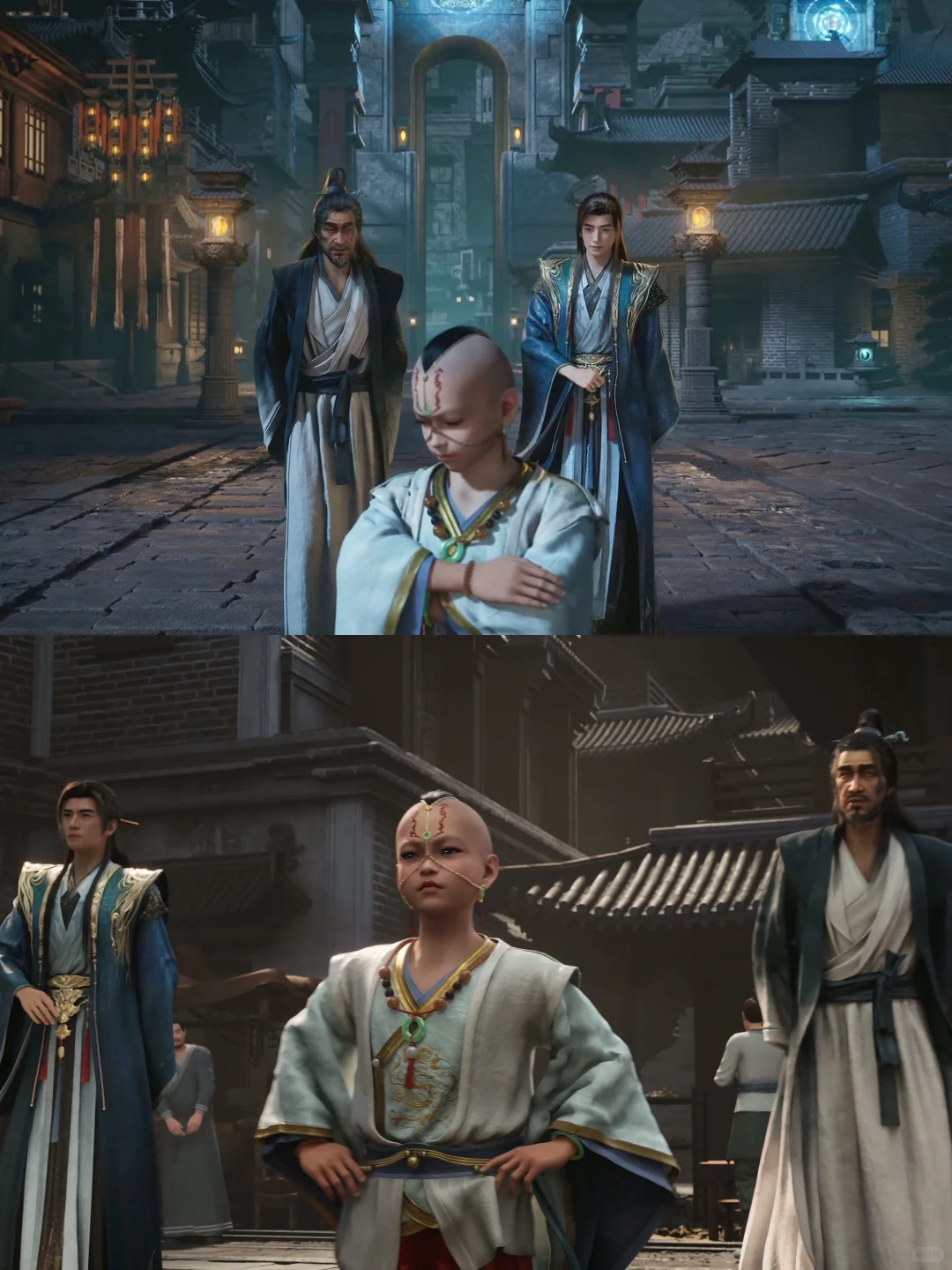 交易会前后对比，童子的笑容去哪了