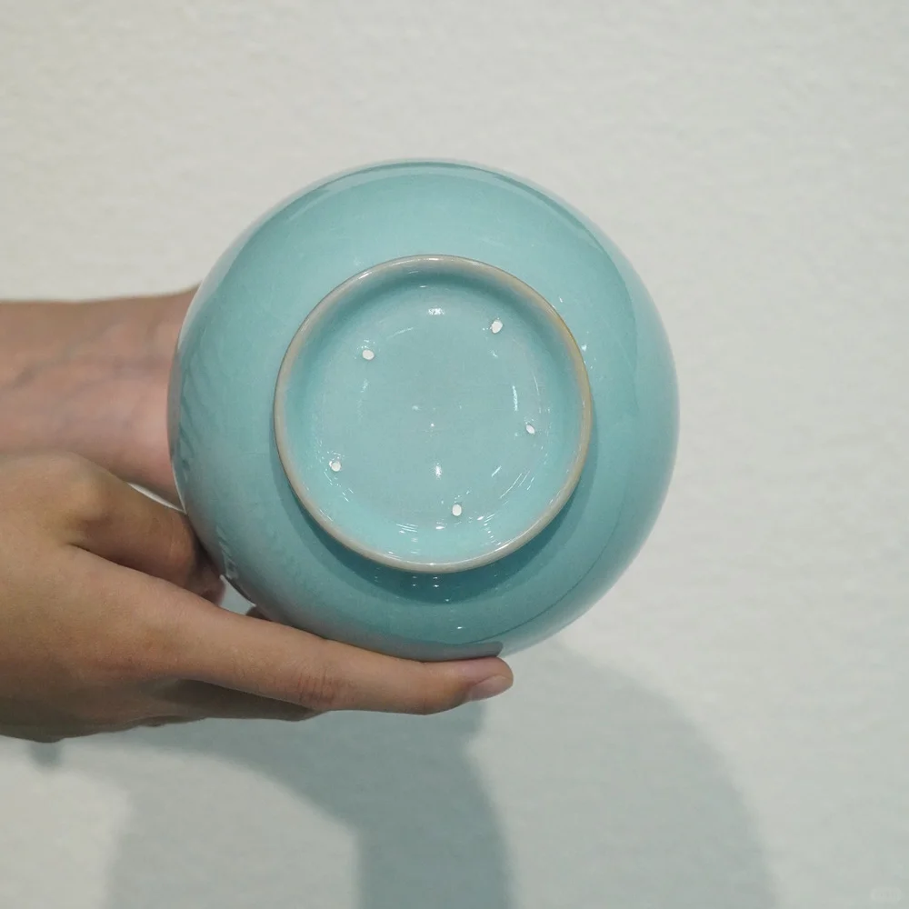 道一汝瓷·天青釉鼓腹瓶