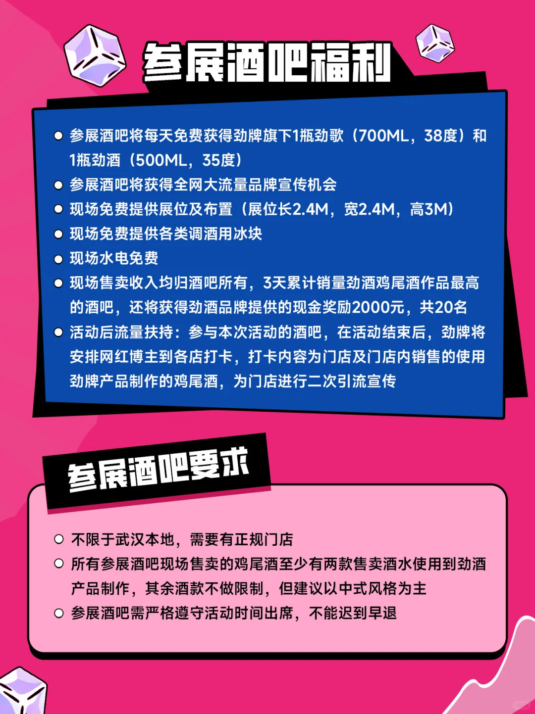酒博会的鸡尾酒节！免费提供完整吧台和酒水❗