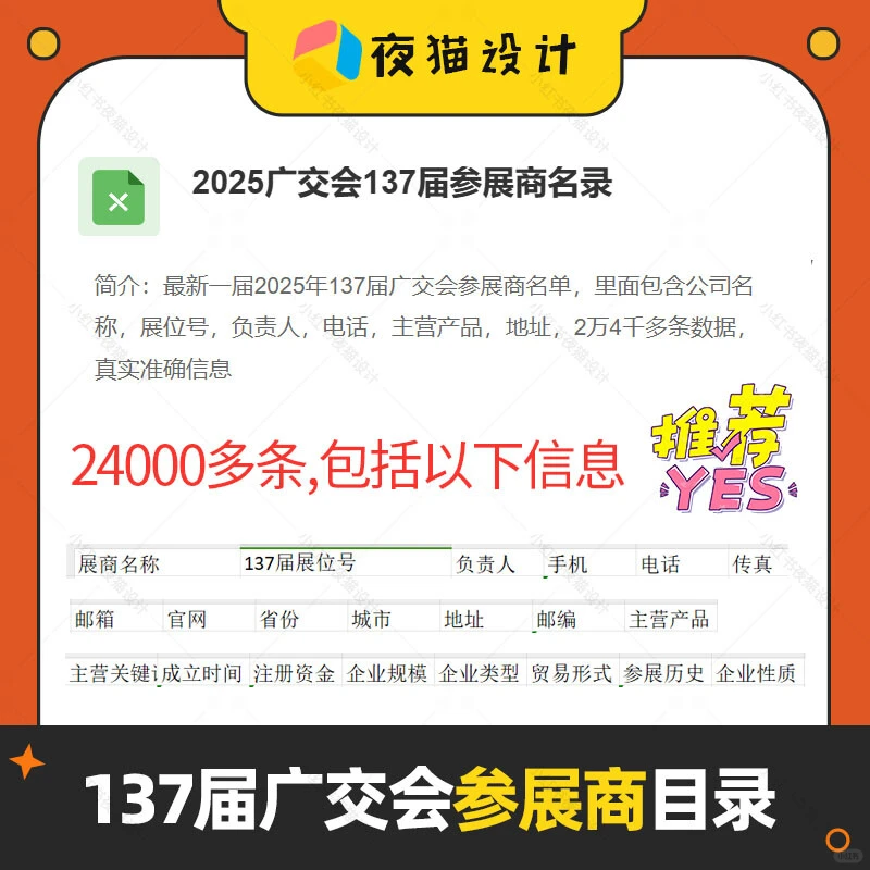 137届广交会采购商参展商目录【电子版】