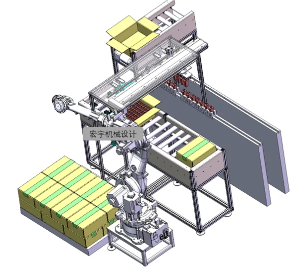 工装-自动拆箱上料输送机构